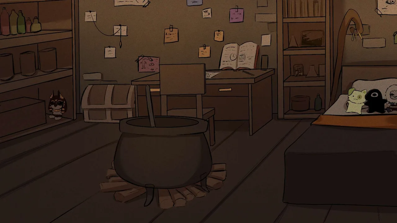 Jestyn's room in the puppet theater